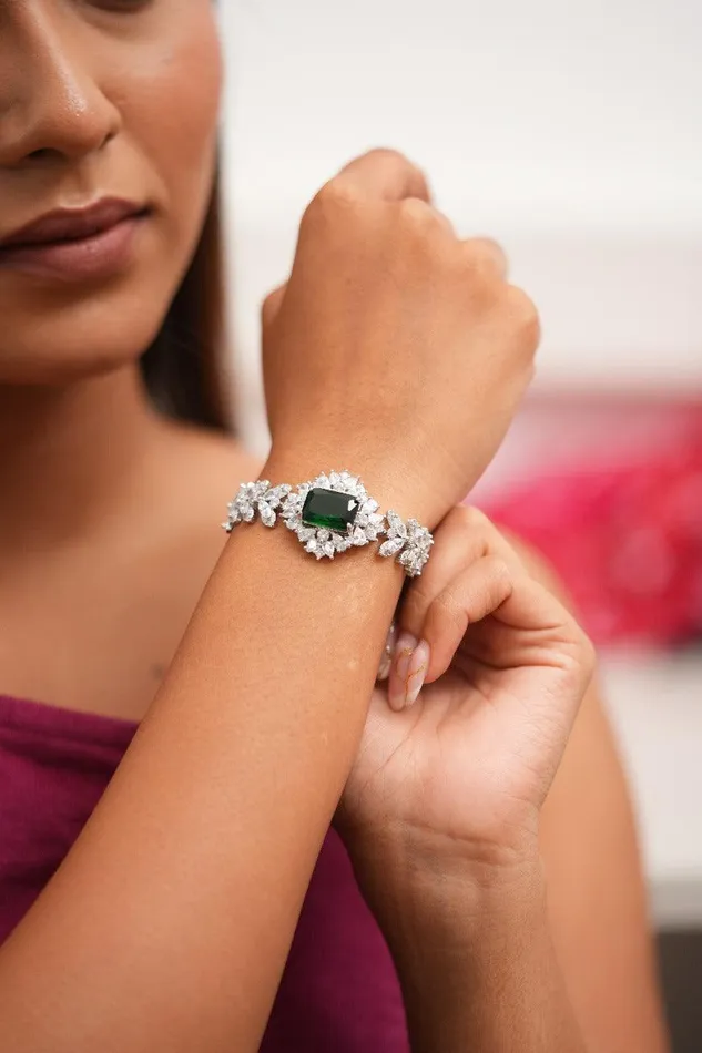Attrangi Bracelets Diamond Veil Coloured Stone Tennis Bracelet