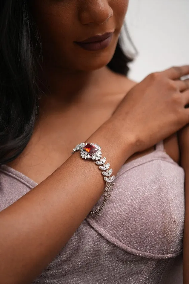 Attrangi Bracelets Diamond Veil Coloured Stone Tennis Bracelet Attrangi Bracelets Diamond Veil Coloured Stone Tennis Bracelet