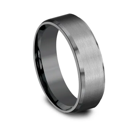 Benchmark Rings Tantalum Satin Band