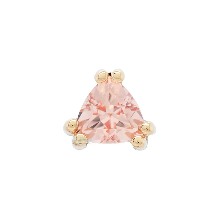 Body Vision BVLA Earrings Tanti Threaded End in Gold with Champagne Sapphire