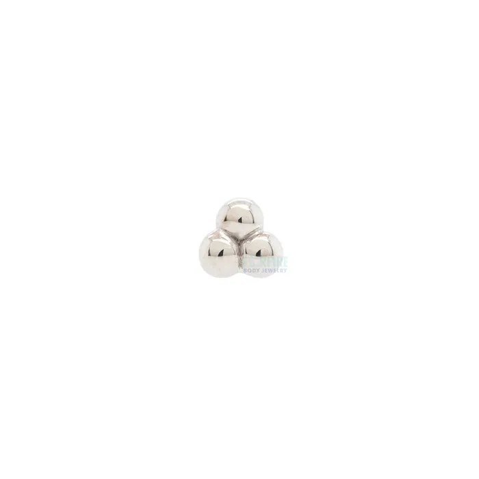 Body Vision BVLA Earrings Tri Bead Cluster Threaded End in Gold