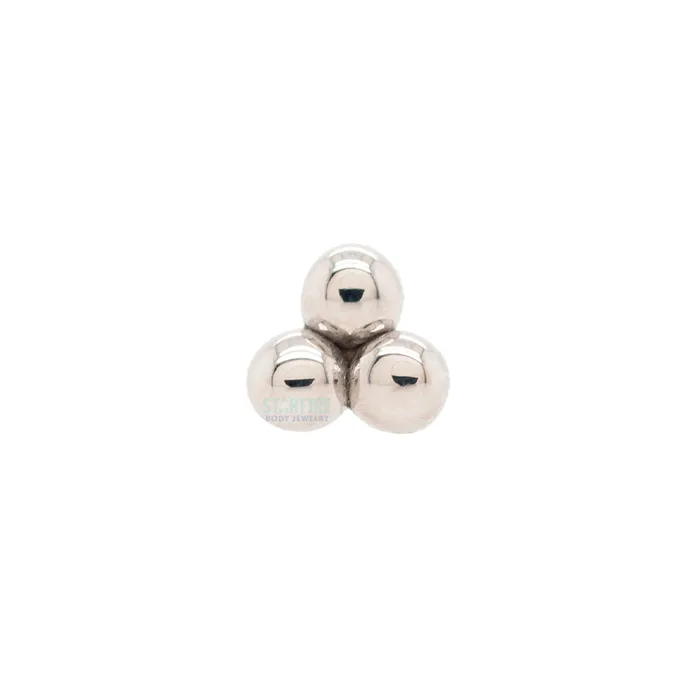 Body Vision BVLA Earrings Tri Bead Cluster Threaded End in Gold