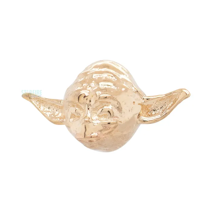 Body Vision BVLA Earrings Yoda Threaded End in Gold