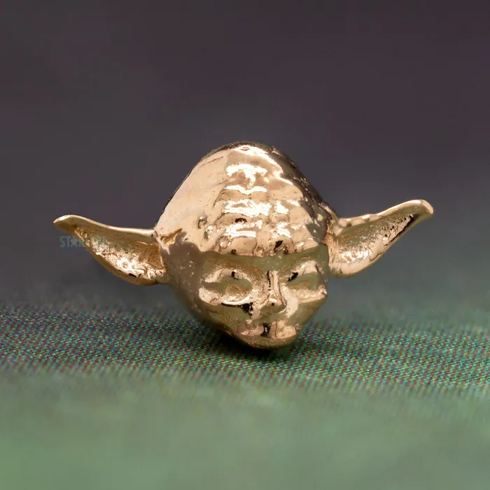 Body Vision BVLA Earrings Yoda Threaded End in Gold