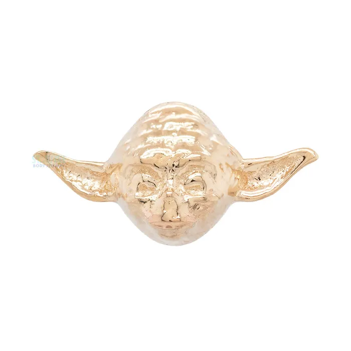 Body Vision BVLA Earrings Yoda Threaded End in Gold