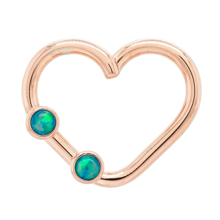 Body Vision BVLA Heartbreaker Ring in Gold with Opals Rings