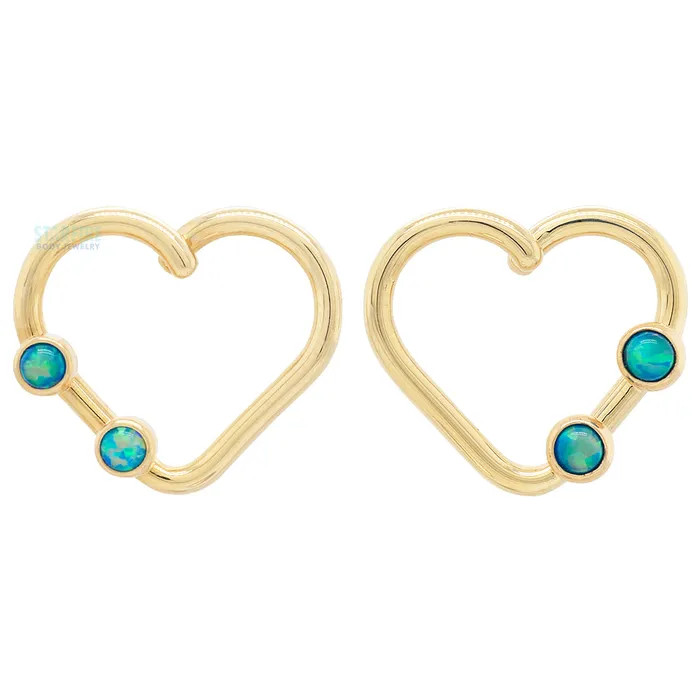 Body Vision BVLA Heartbreaker Ring in Gold with Opals Rings