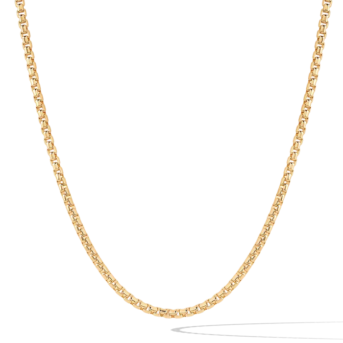 Box Chain Gold Vermeil 2mm Oxford Necklaces