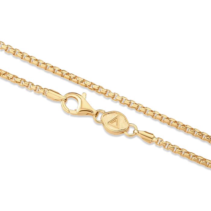 Box Chain Gold Vermeil 2mm Oxford Necklaces