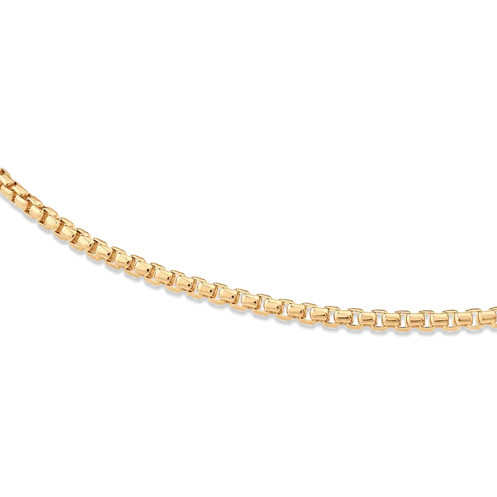 Box Chain Gold Vermeil 2mm Oxford Necklaces