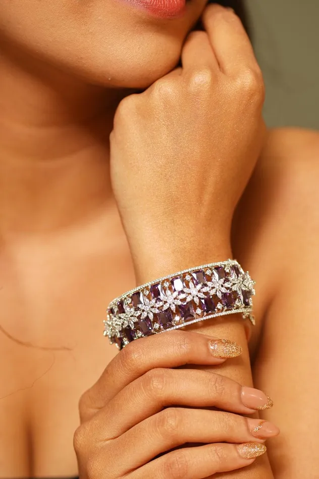 Bracelets Bella Diamond Purple Bracelet attrangi