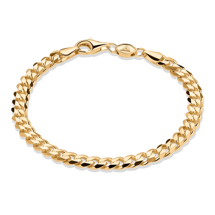 Bracelets Curb Bracelet GoldStainless Steel 5mm Florence