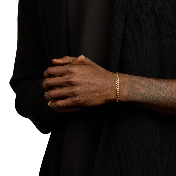 Bracelets Curb Bracelet GoldStainless Steel 5mm Florence Bracelets Curb Bracelet GoldStainless Steel 5mm Florence
