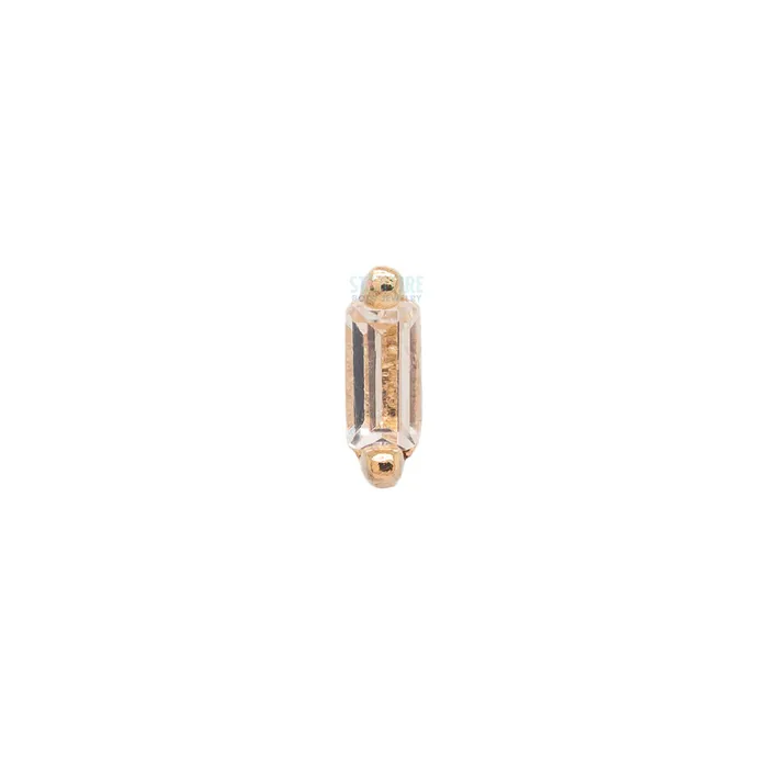Buddha Jewelry Organics Necklaces threadless Paris End in Gold with White Topaz Buddha Jewelry Organics Necklaces threadless Paris End in Gold with White Topaz
