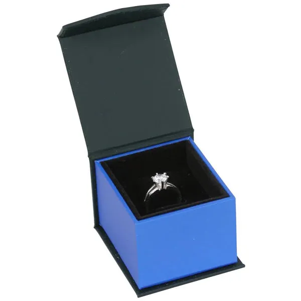 Cerijewelry Rings Blue Paper Ring Box