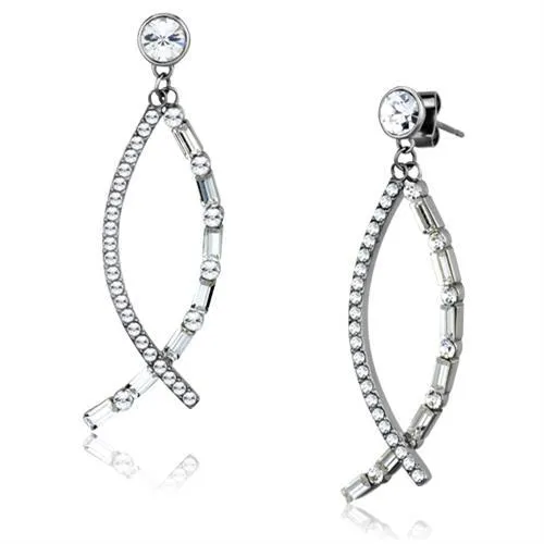 CJ1806 Wholesale Womens Stainless Steel High polished Top Grade Crystal Clear Earrings Green Earrings CJ1806 Wholesale Womens Stainless Steel High polished Top Grade Crystal Clear Earrings Green Earrings