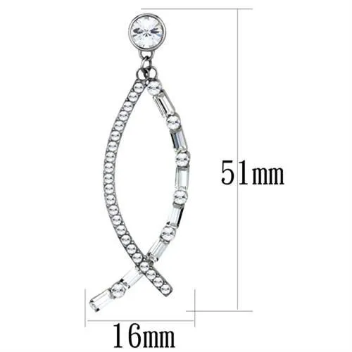 CJ1806 Wholesale Womens Stainless Steel High polished Top Grade Crystal Clear Earrings Green Earrings CJ1806 Wholesale Womens Stainless Steel High polished Top Grade Crystal Clear Earrings Green Earrings