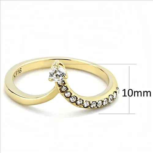 CJE3524 Wholesale Women Stainless Steel IP Gold Ion Plating AAA Grade CZ Clear Minimal Ring Green Rings CJE3524 Wholesale Women Stainless Steel IP Gold Ion Plating AAA Grade CZ Clear Minimal Ring Green Rings