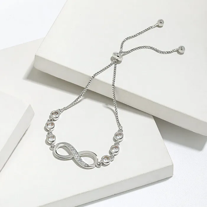 Diamond Infinity Bracelet worldnetgifts Bracelets