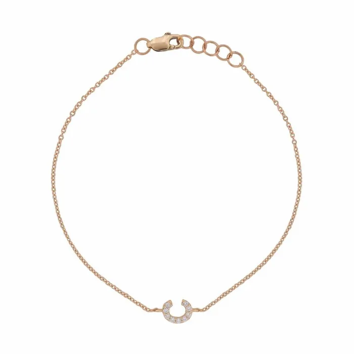 Diamond Initial Anklet Alexis Jae Necklaces