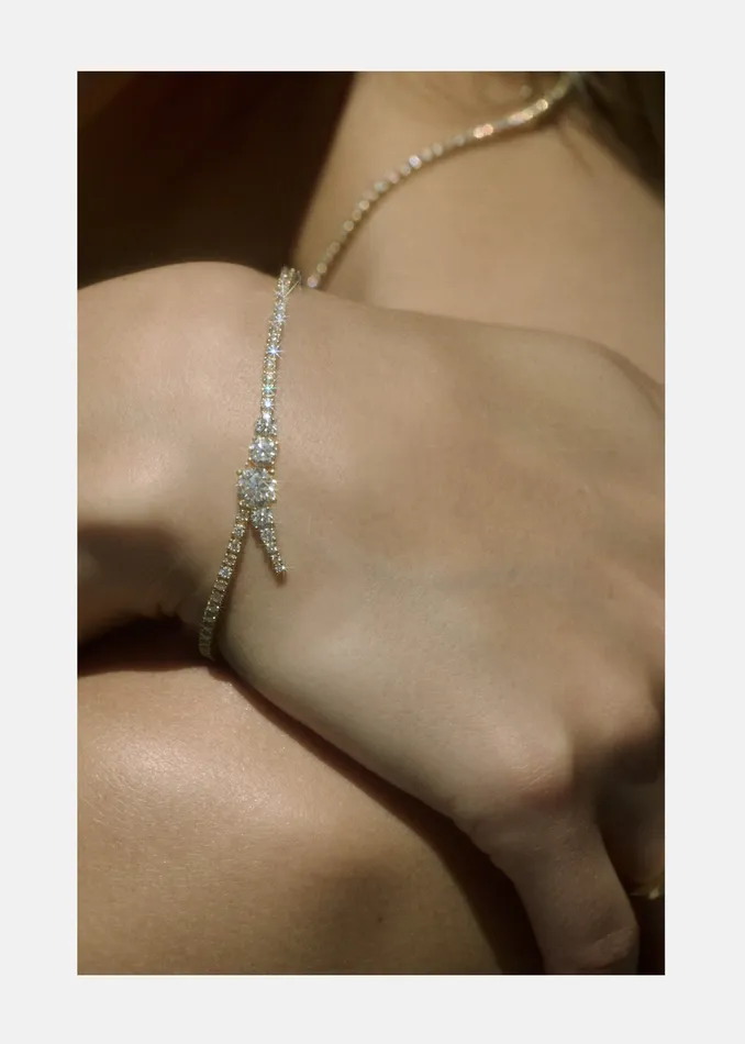 Diamond Serif Bracelet KATKIMfinejewelry Bracelets