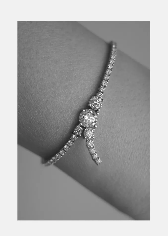 Diamond Serif Bracelet KATKIMfinejewelry Bracelets