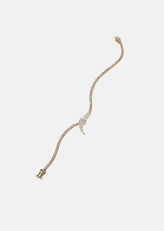 Diamond Serif Bracelet KATKIMfinejewelry Bracelets