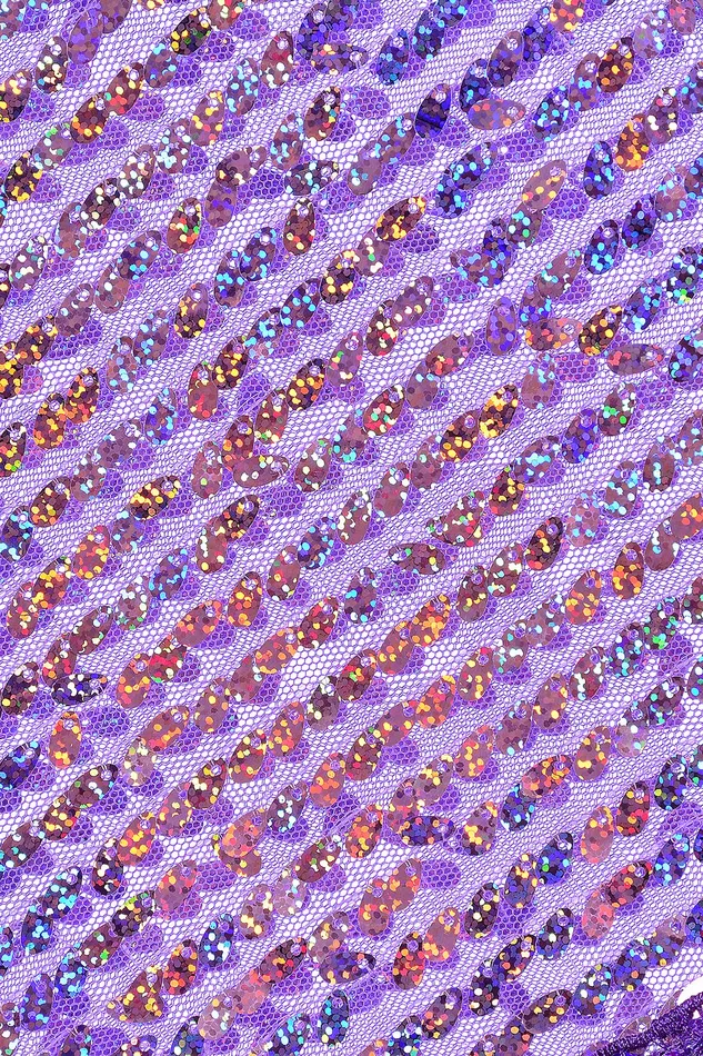 Disco Sequin Tassel Kimono Purple Holographic lumishopusa Earrings