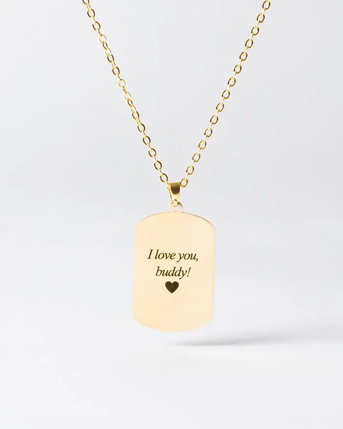 Dogtag Necklace Silvercut Original Necklaces