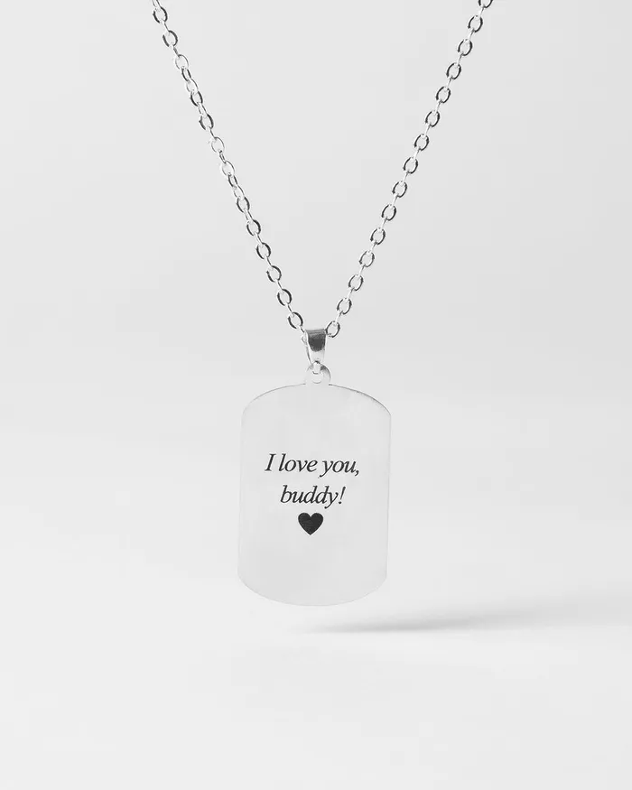 Dogtag Necklace Silvercut Original Necklaces