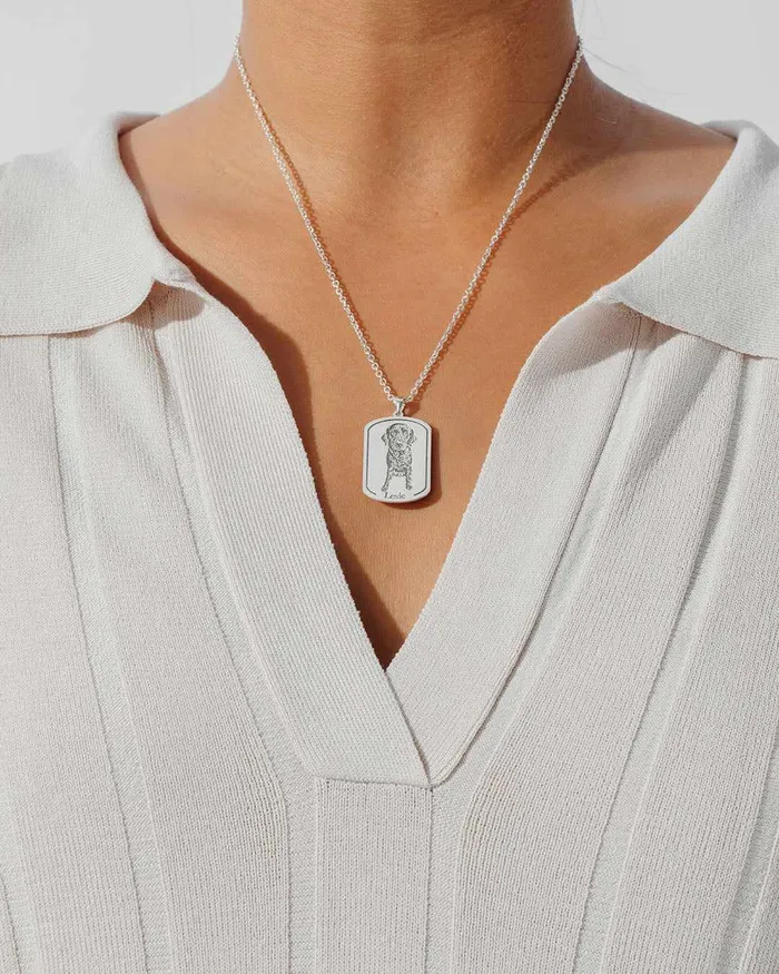 Dogtag Necklace Silvercut Original Necklaces