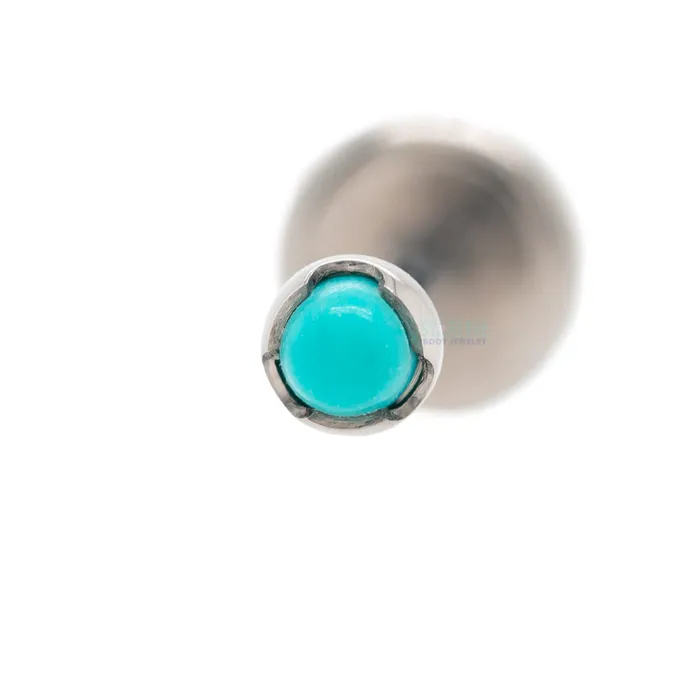 Earrings Anatometal 2mm ProngSet Natural Stone Cabochon on Flatback