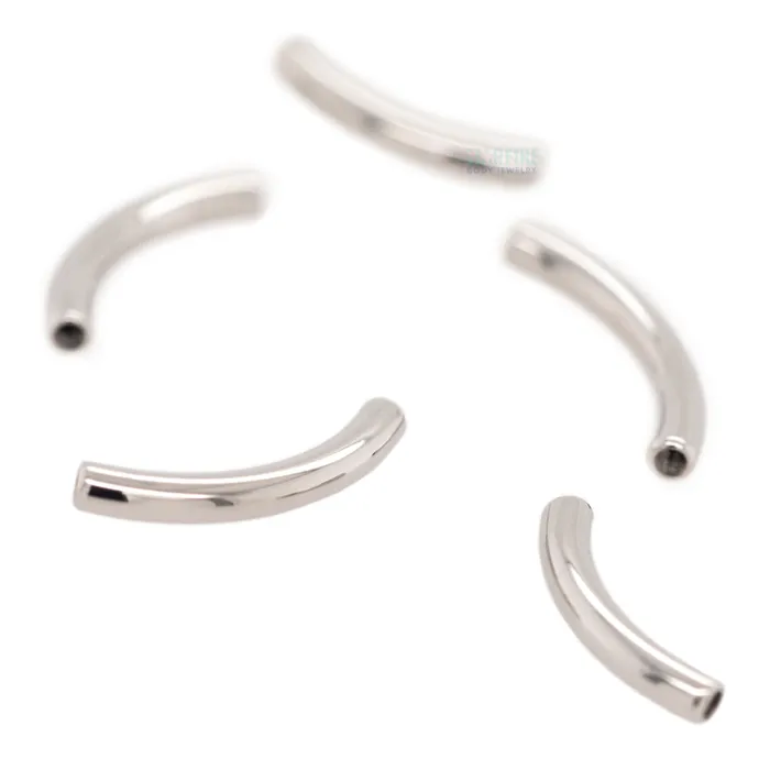 Earrings Anatometal Stainless Steel Threaded Curved Barbell Shaft 00 ga