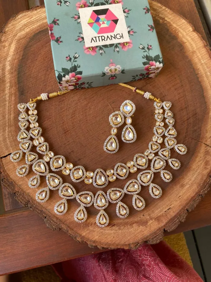 Earrings attrangi1 Shahana Polki Set Earrings attrangi1 Shahana Polki Set