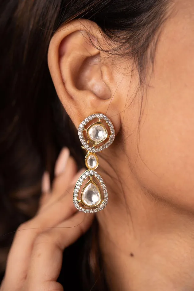 Earrings attrangi1 Shahana Polki Set Earrings attrangi1 Shahana Polki Set