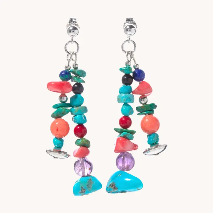 Earrings Bead Maiden Sunset Skies Beaded Drop Earrings TSkies Jewelry