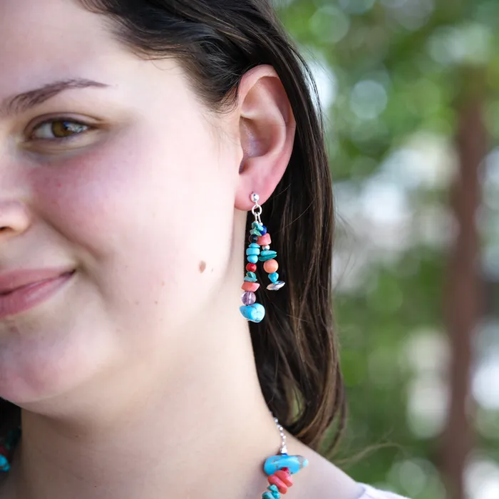 Earrings Bead Maiden Sunset Skies Beaded Drop Earrings TSkies Jewelry