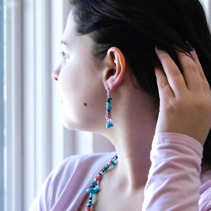 Earrings Bead Maiden Sunset Skies Beaded Drop Earrings TSkies Jewelry