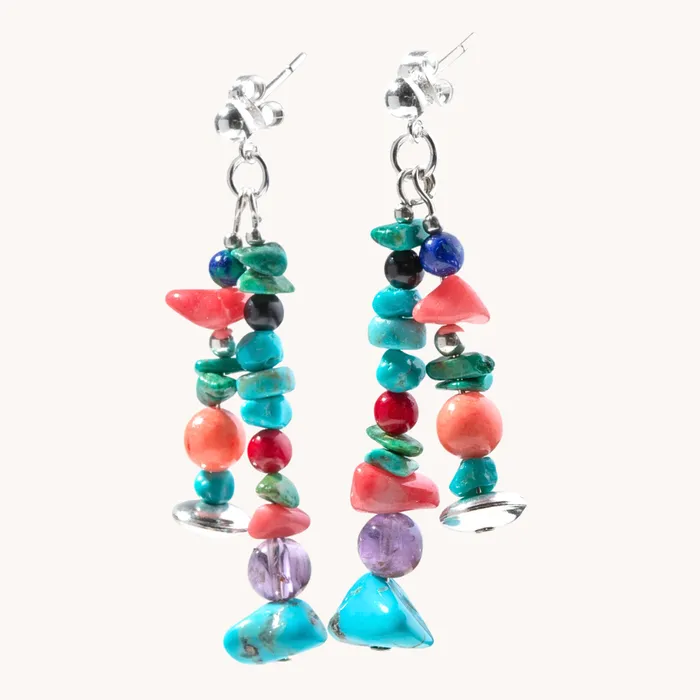 Earrings Bead Maiden Sunset Skies Beaded Drop Earrings TSkies Jewelry
