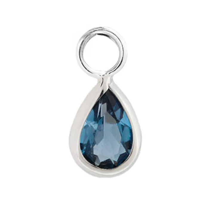 Earrings Buddha Jewelry Organics Concorde Charm in Gold with London Blue Topaz Earrings Buddha Jewelry Organics Concorde Charm in Gold with London Blue Topaz