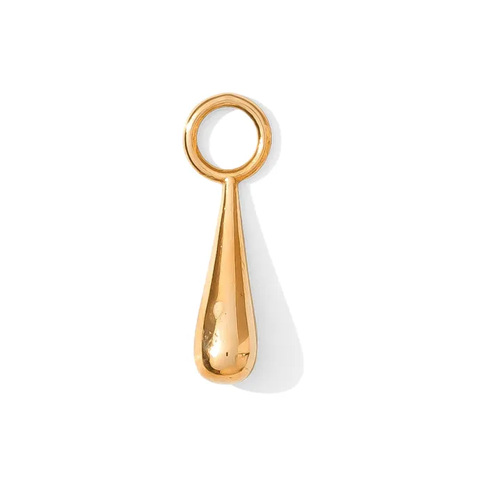 Earrings Droplet Charm in Gold Tawapa