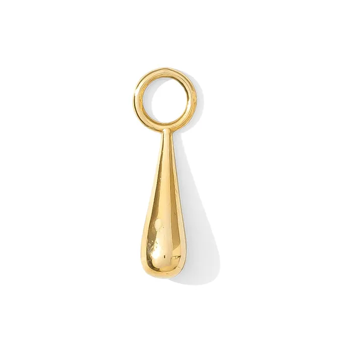 Earrings Droplet Charm in Gold Tawapa