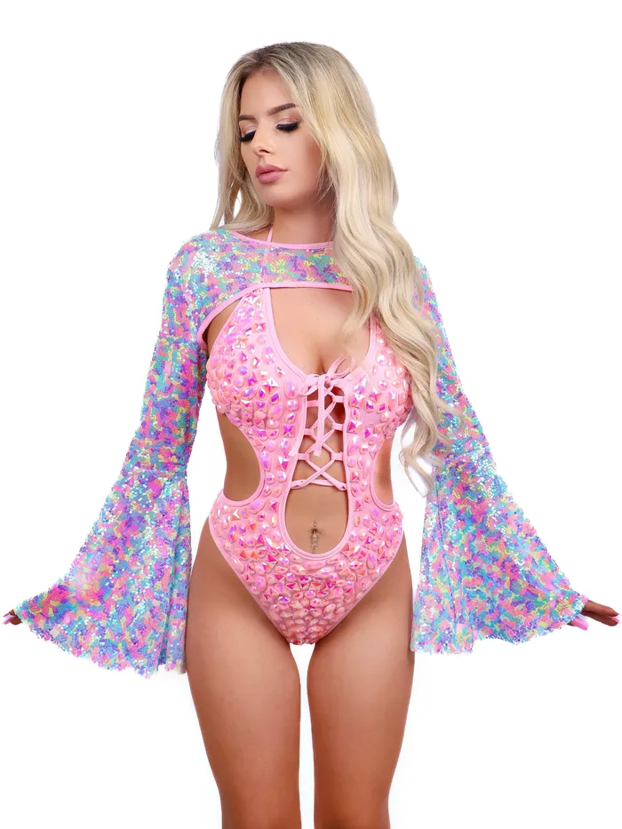 Earrings FULL OUTFIT Pink Sequin Candy 2 pcs THE LUMI SHOP