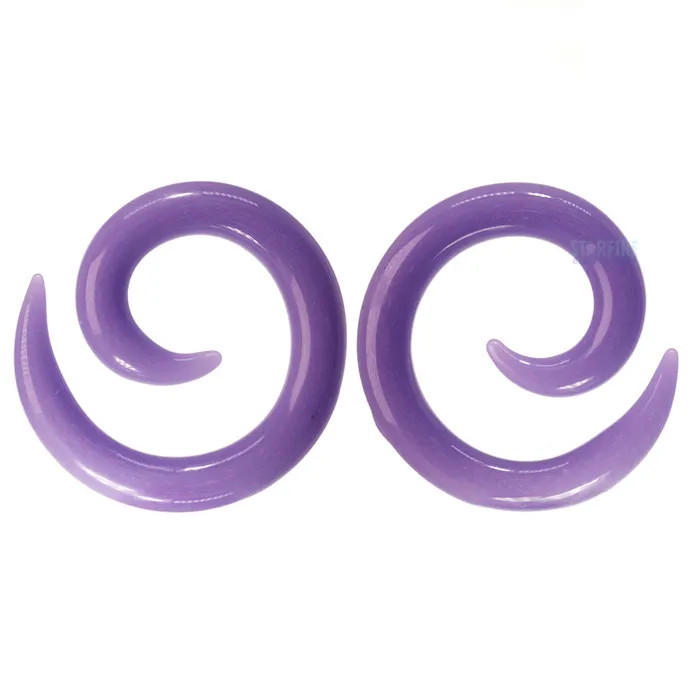 Earrings Glasswear Studios Glass Spirals