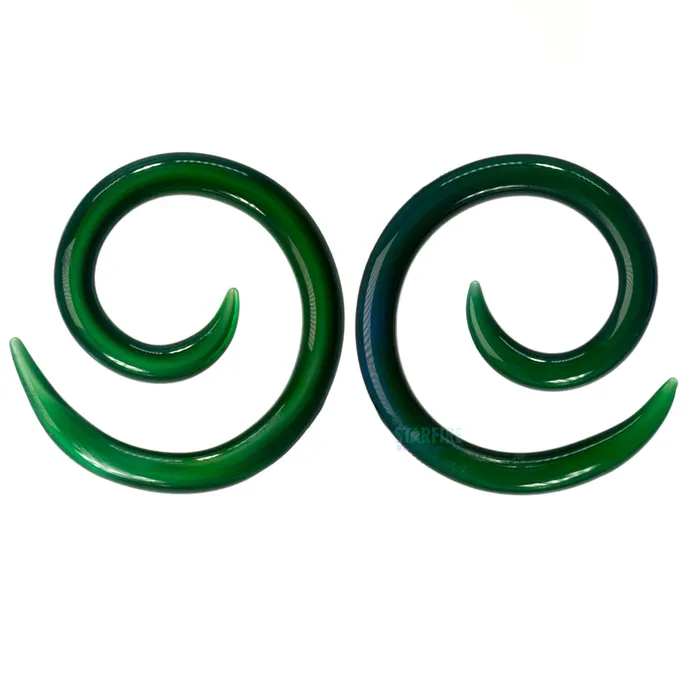 Earrings Glasswear Studios Glass Spirals