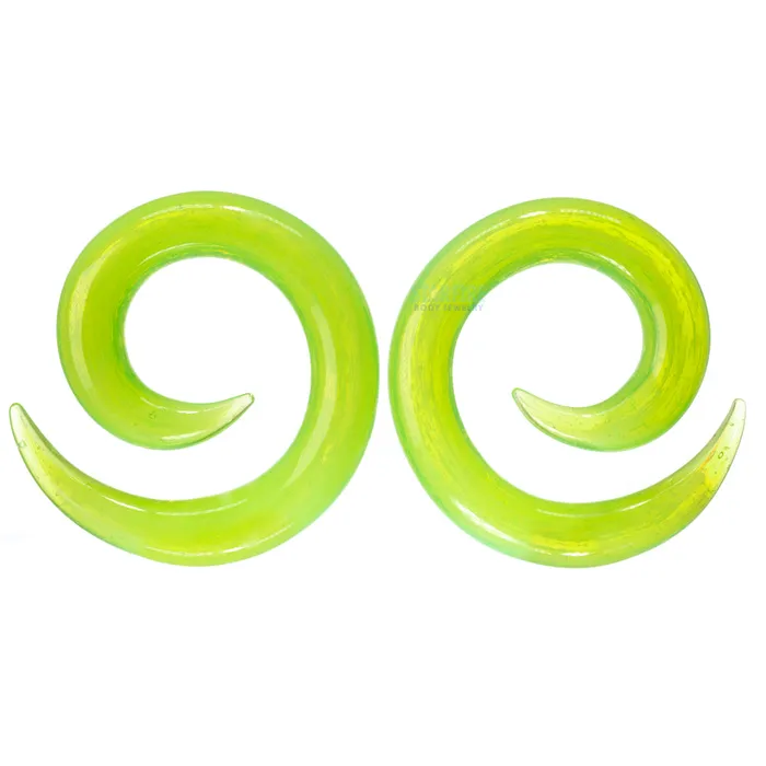 Earrings Glasswear Studios Glass Spirals