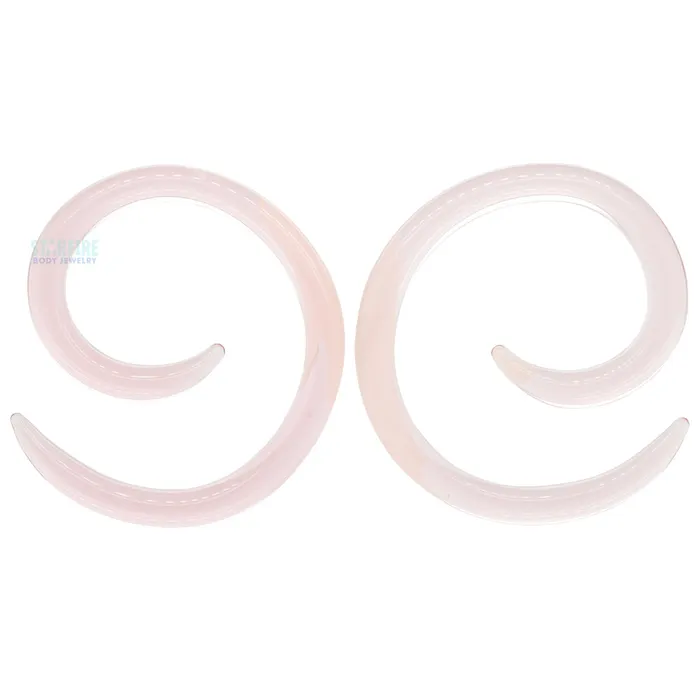 Earrings Glasswear Studios Glass Spirals