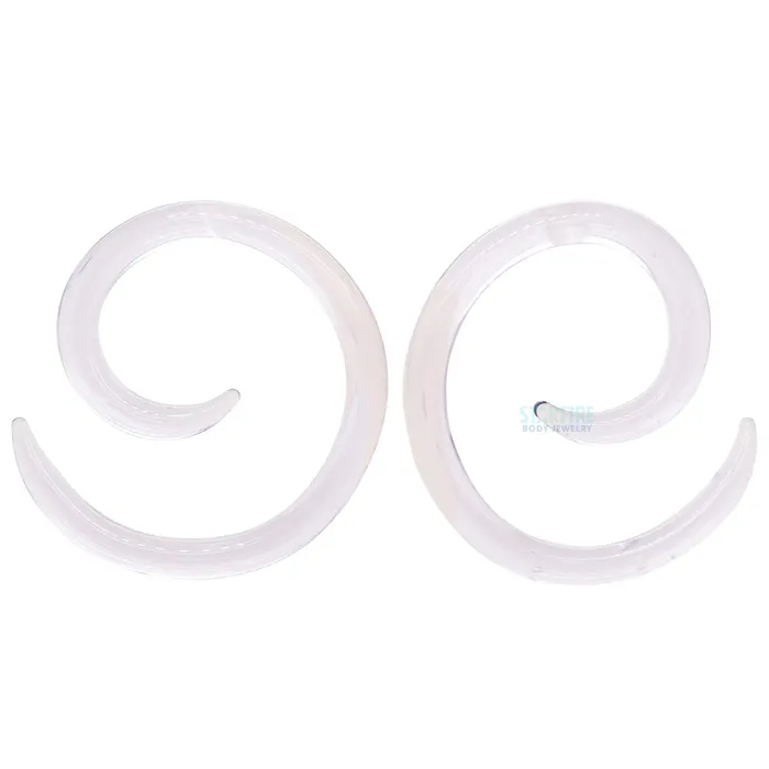 Earrings Glasswear Studios Glass Spirals