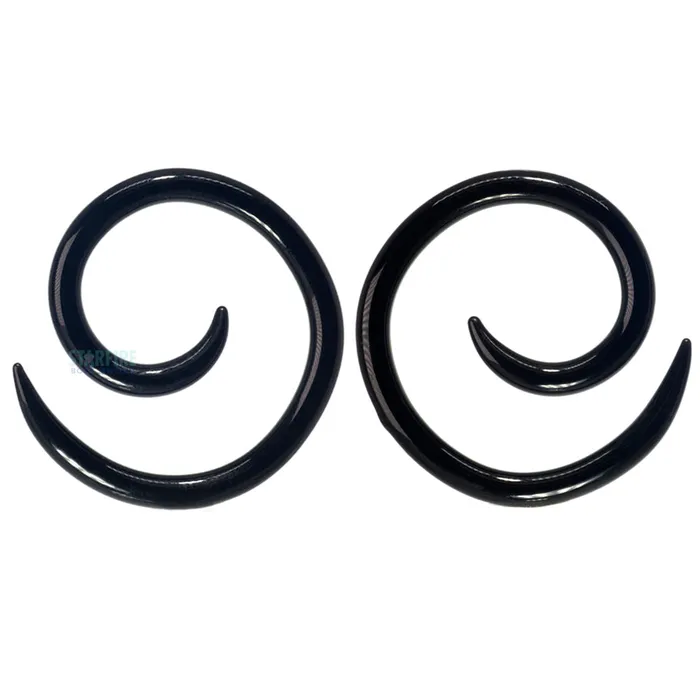 Earrings Glasswear Studios Glass Spirals