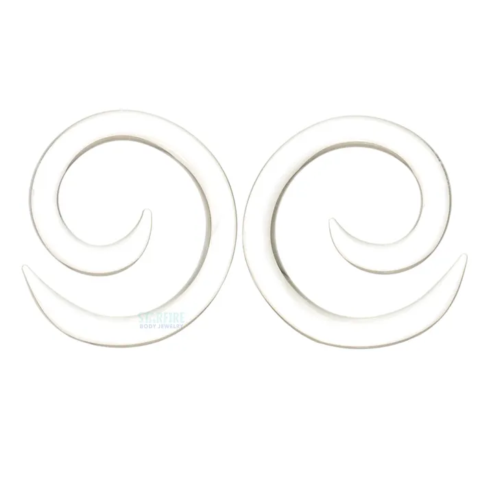 Earrings Glasswear Studios Glass Spirals